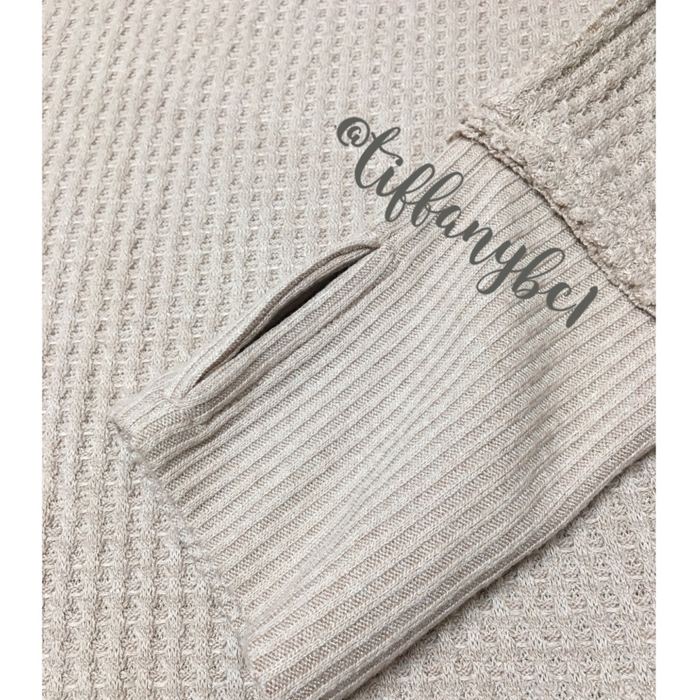 Free People North Shore Thermal Tunic Top Sand - Picture 8 of 14